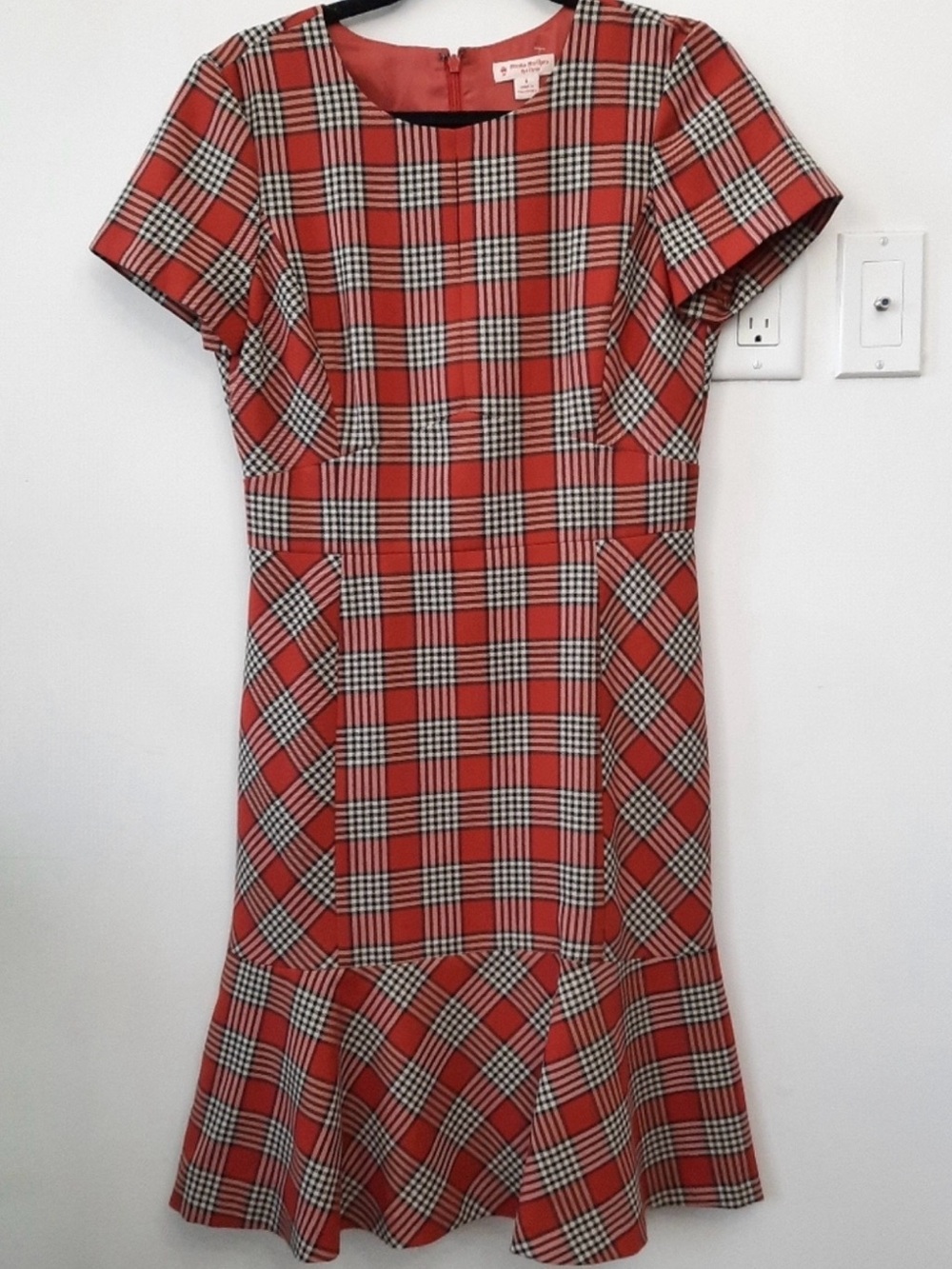 Brooks Brothers Plaid Flounce Hem Dress - Picture 4 of 15